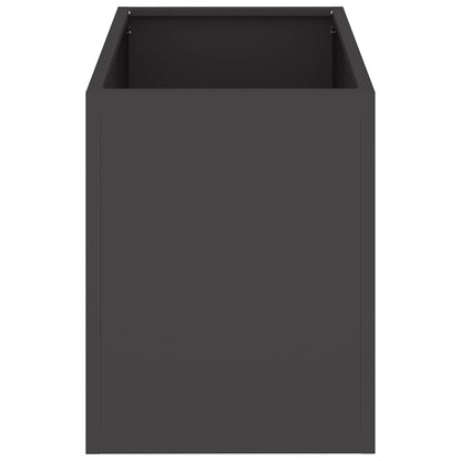 Gartenblumentopf Schwarz 50 x 32 x 40 cm Kaltgewalzter Stahl