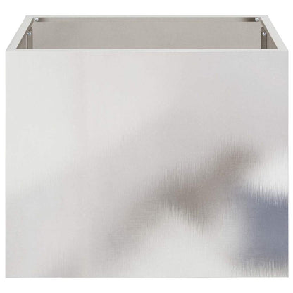 Gartenblumentopf Silber 50 x 32 x 40 cm Edelstahl