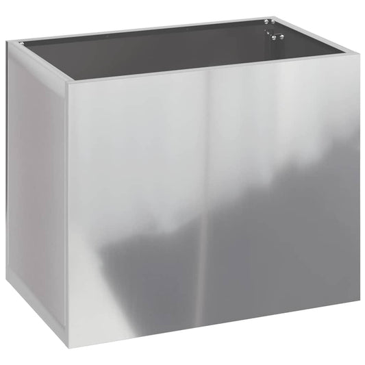Gartenblumentopf Silber 50 x 32 x 40 cm Verzinkter Stahl