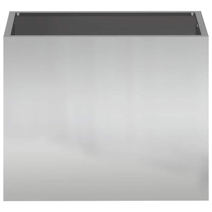 Gartenblumentopf Silber 50 x 32 x 40 cm Verzinkter Stahl