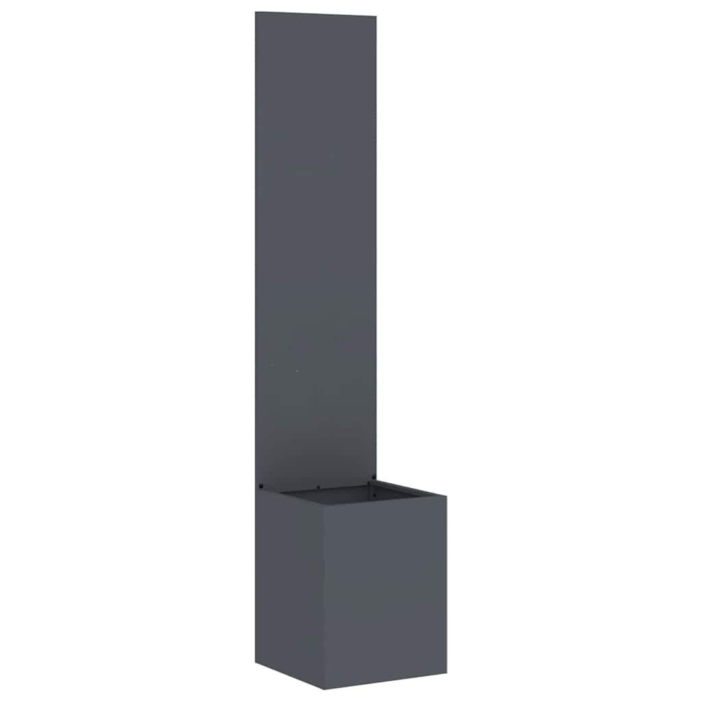Blumentopf mit dekorativem Paneel Anthrazit 32 x 140 cm