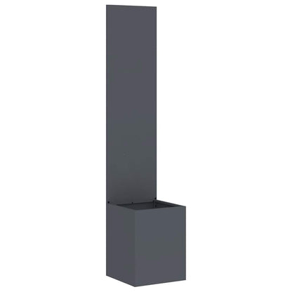 Blumentopf mit dekorativem Paneel Anthrazit 32 x 140 cm