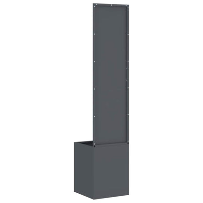Blumentopf mit dekorativem Paneel Anthrazit 32 x 140 cm