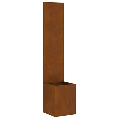 Blumentopf mit dekorativem Paneel Rostig 32 x 140 cm