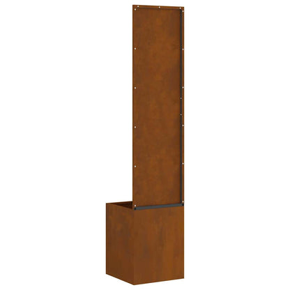 Blumentopf mit dekorativem Paneel Rostig 32 x 140 cm