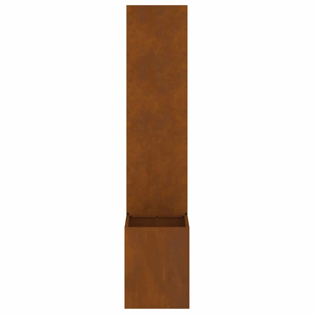 Blumentopf mit dekorativem Paneel Rostig 32 x 140 cm