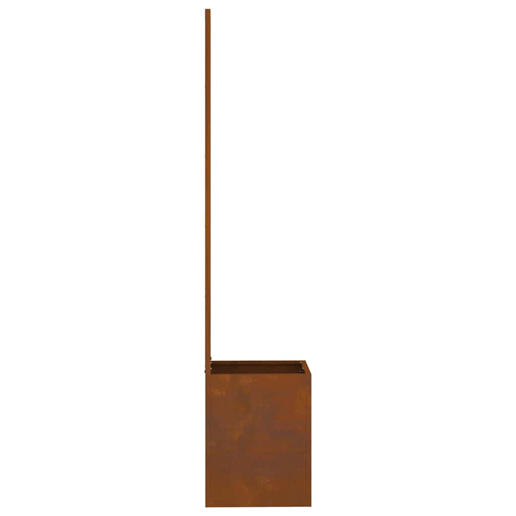 Blumentopf mit dekorativem Paneel Rostig 32 x 140 cm