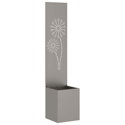 Blumentopf mit dekorativem Paneel Rostig 32 x 140 cm
