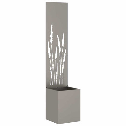 Blumentopf mit dekorativem Paneel Rostig 32 x 140 cm