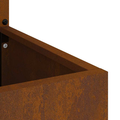 Garten Sichtschutz-Leinwand Rostig 32 x 140 cm Wetterfeststahl