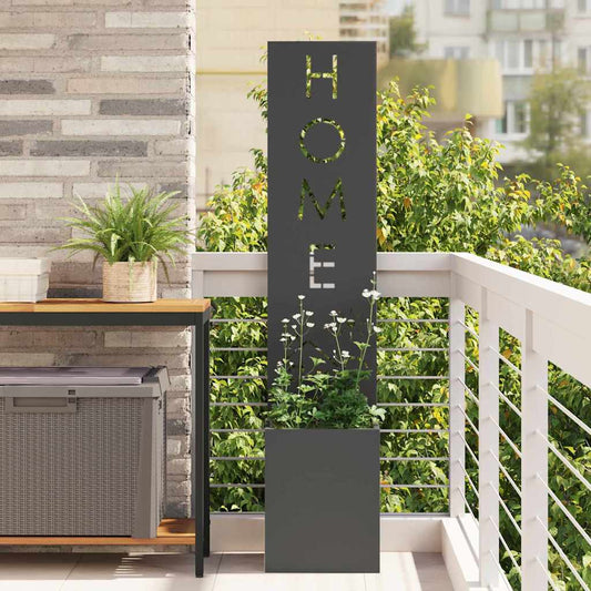 Garten Sichtschutz-Leinwand Schwarz 32 x 140 cm