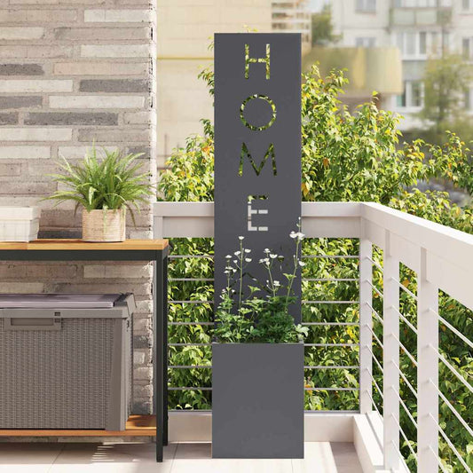 Garten Sichtschutz-Leinwand Anthrazit 32 x 140 cm
