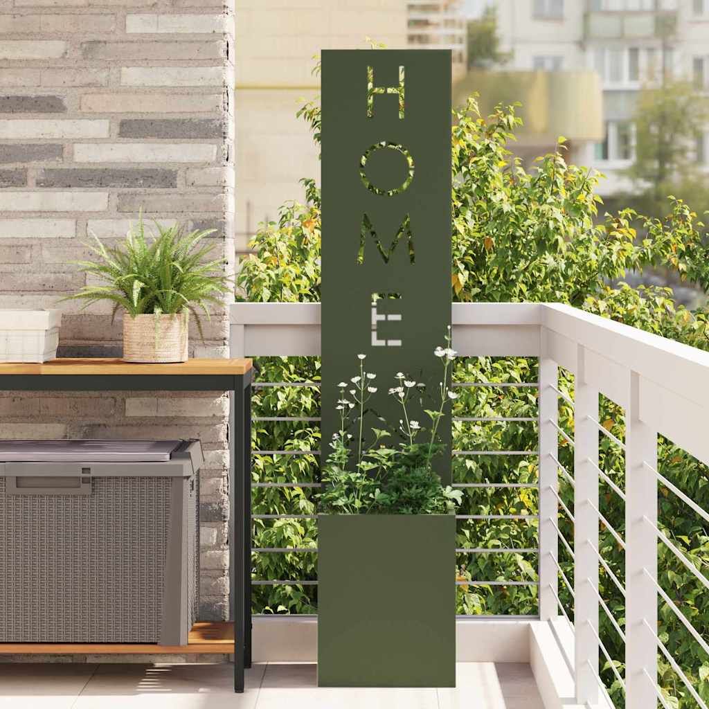 Garten Sichtschutz-Leinwand Olivgrün 32 x 140 cm