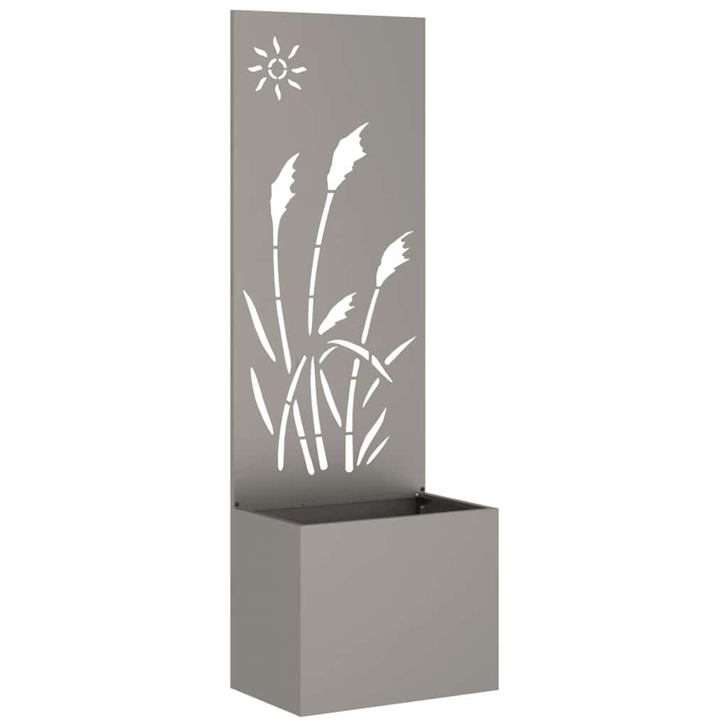 Blumentopf mit dekorativem Paneel Rostig 50 x 140 cm
