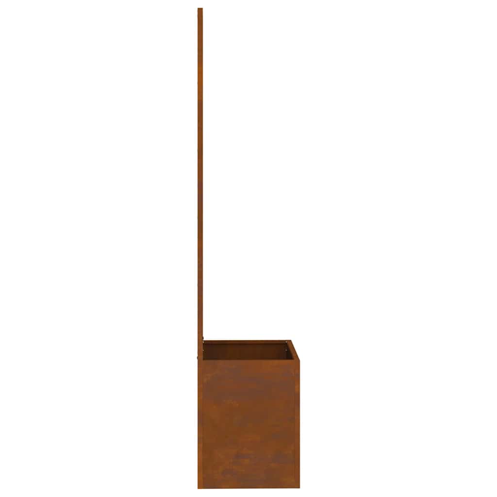 Blumentopf mit dekorativem Paneel Rostig 50 x 140 cm