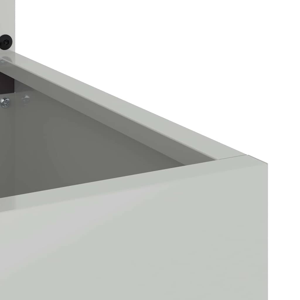 Blumentopf mit dekorativem Paneel Silber 50 x 140 cm