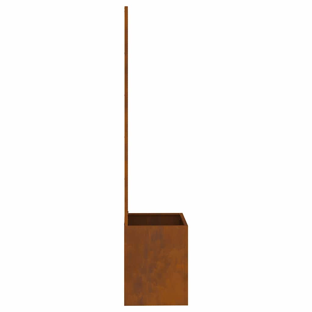 Blumentopf mit dekorativem Paneel Rostig 50 x 140 cm