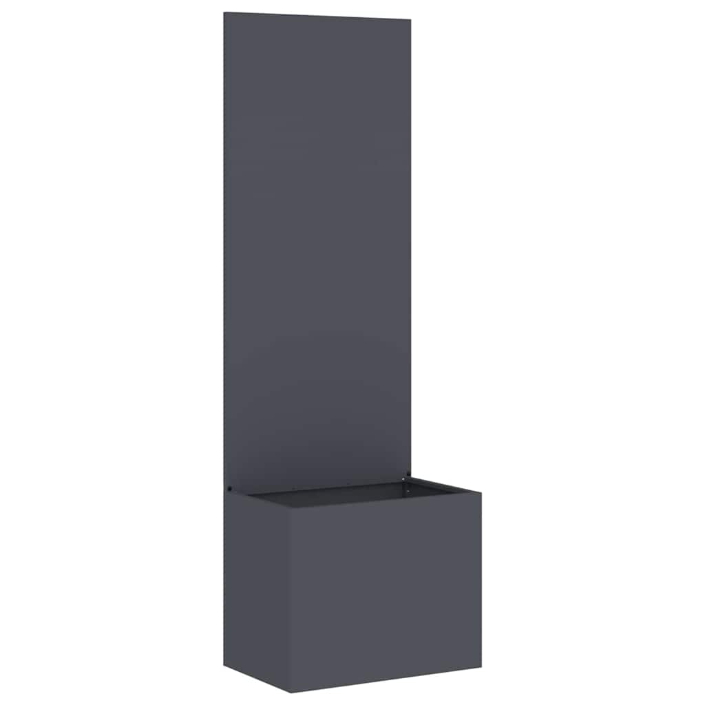 Blumentopf mit dekorativem Paneel Anthrazit 50 x 140 cm