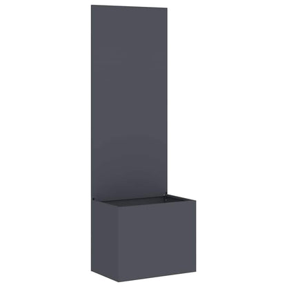 Blumentopf mit dekorativem Paneel Anthrazit 50 x 140 cm