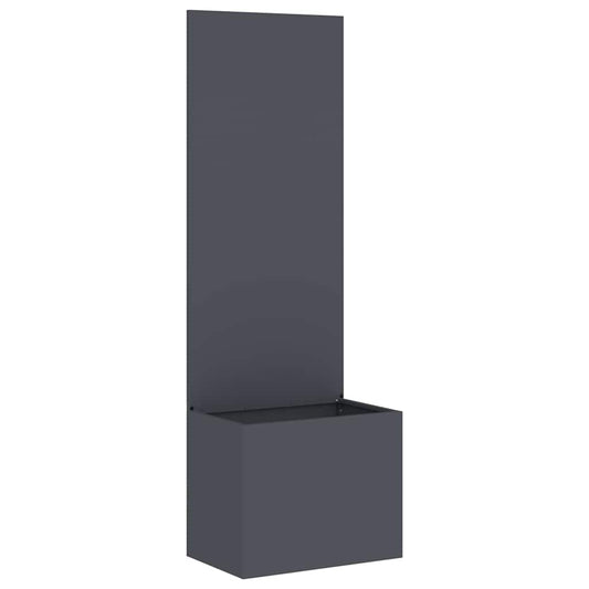 Blumentopf mit dekorativem Paneel Anthrazit 50 x 140 cm