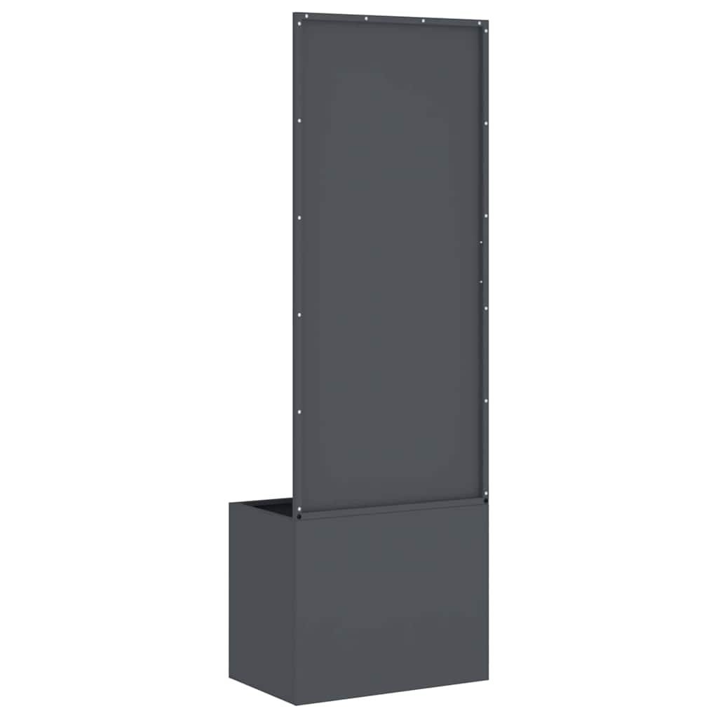 Blumentopf mit dekorativem Paneel Anthrazit 50 x 140 cm