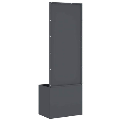 Blumentopf mit dekorativem Paneel Anthrazit 50 x 140 cm