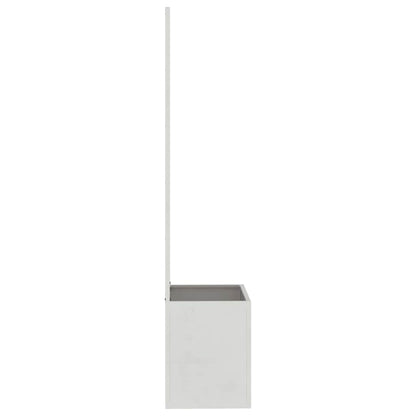 Blumentopf mit dekorativem Paneel Silber 50 x 140 cm Edelstahl