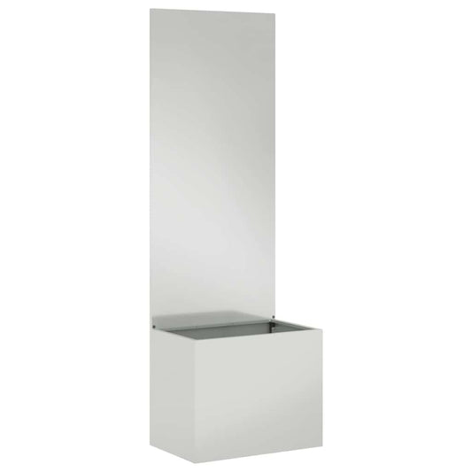 Garten Sichtschutz-Leinwand Silber 50 x 140 cm Verzinkter Stahl