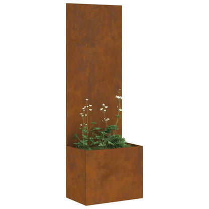 Garten Sichtschutz-Leinwand Rostig 50 x 140 cm Wetterfeststahl