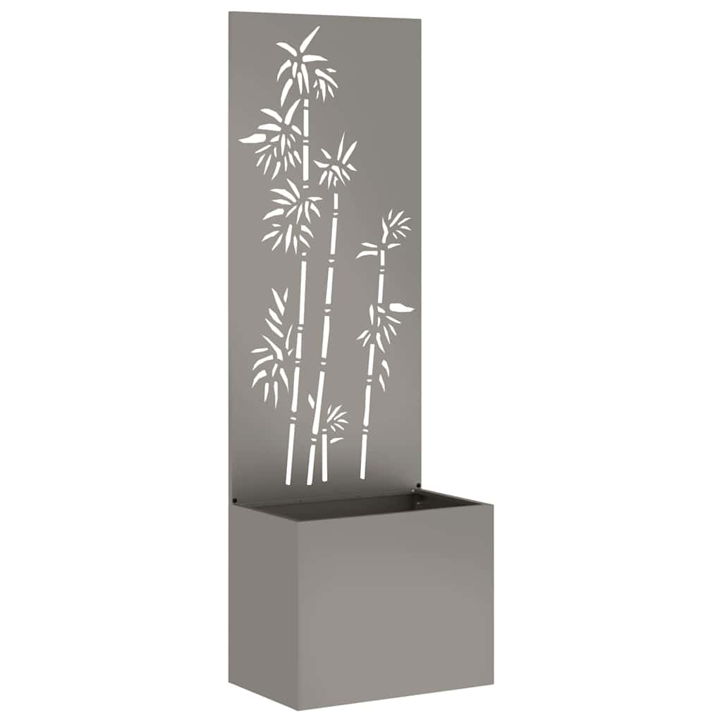 Blumentopf mit dekorativem Paneel Rostig 50 x 140 cm