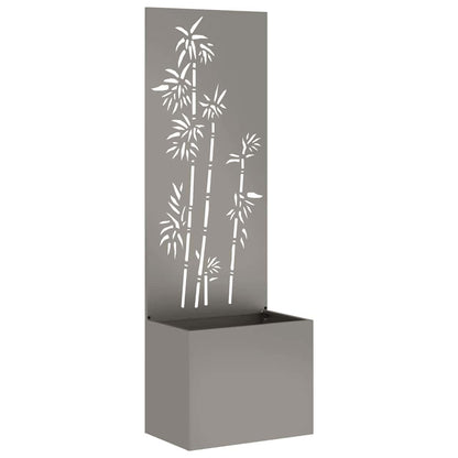 Blumentopf mit dekorativem Paneel Rostig 50 x 140 cm