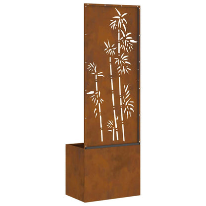Garten Sichtschutz-Leinwand Rostig 50 x 140 cm Wetterfeststahl
