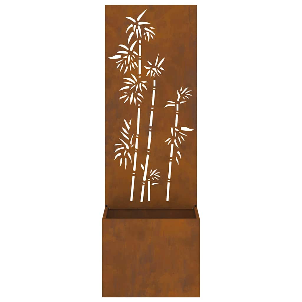 Garten Sichtschutz-Leinwand Rostig 50 x 140 cm Wetterfeststahl