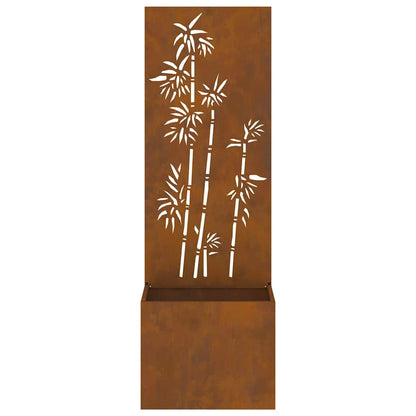 Garten Sichtschutz-Leinwand Rostig 50 x 140 cm Wetterfeststahl