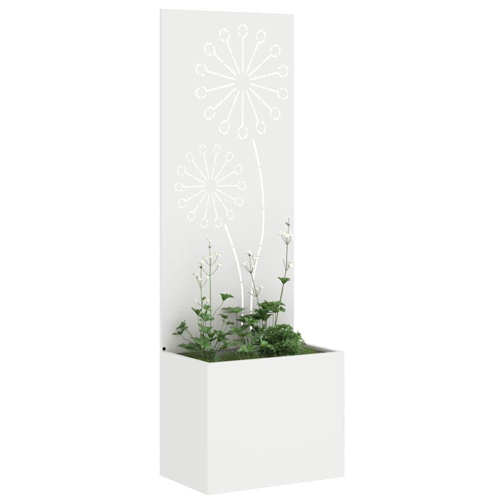 Garten Sichtschutz-Leinwand Weiß 50 x 140 cm