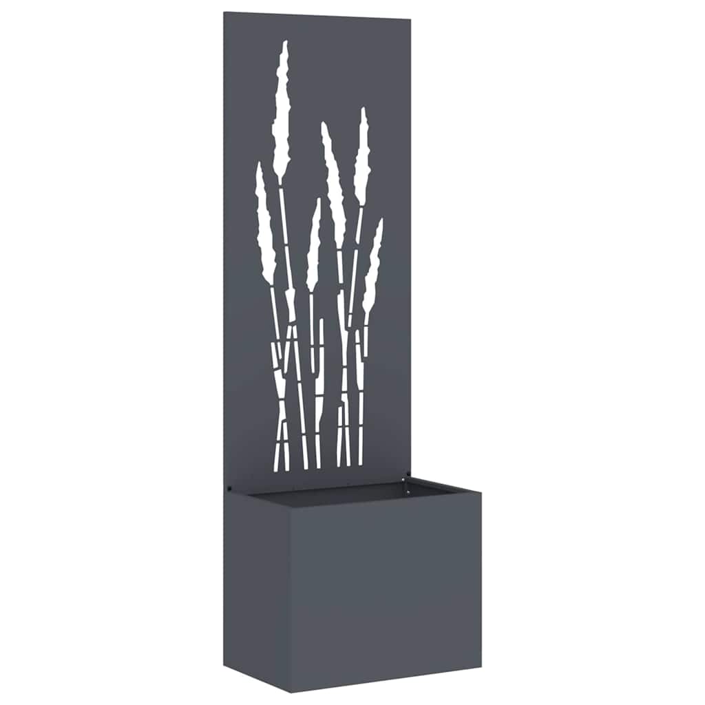 Blumentopf mit dekorativem Paneel Anthrazit 50 x 140 cm