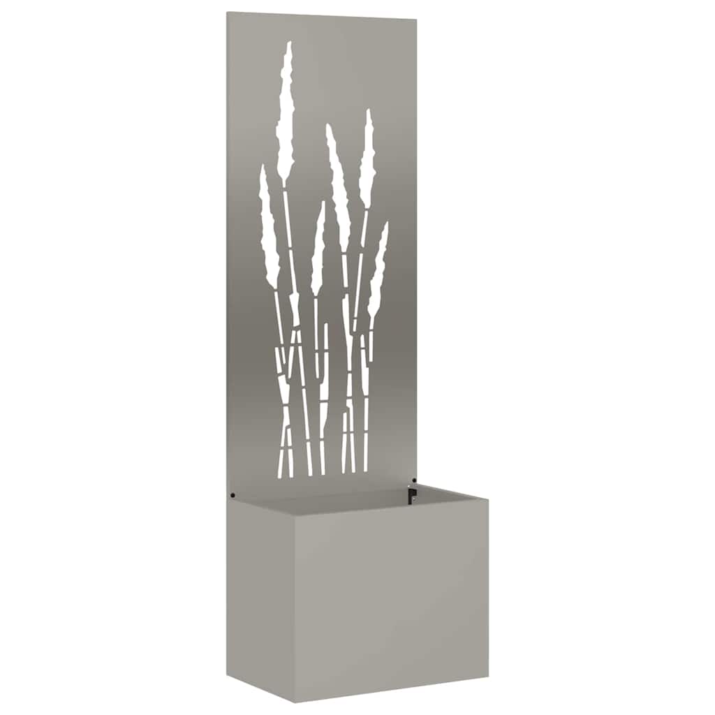 Blumentopf mit dekorativem Paneel Rostig 50 x 140 cm