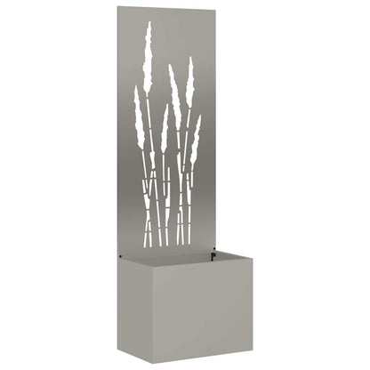 Blumentopf mit dekorativem Paneel Rostig 50 x 140 cm