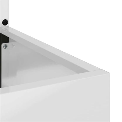 Blumentopf mit dekorativem Paneel Silber 50 x 140 cm