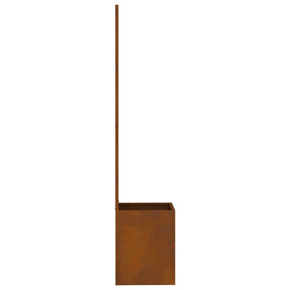 Blumentopf mit dekorativem Paneel Rostig 50 x 140 cm