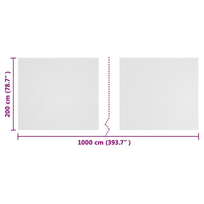Insektennetz Weiß 2 x 10 m HDPE