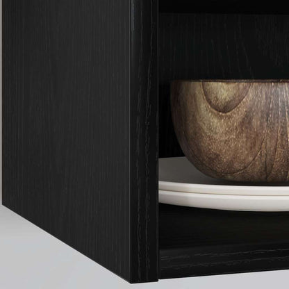 Hängeschrank Riga Schwarz Eichen-Optik 30 x 29,5 x 60 cm