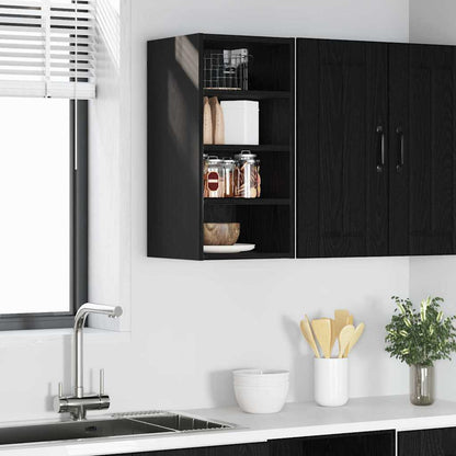 Hängeschrank Riga Schwarz Eichen-Optik 30 x 29,5 x 60 cm