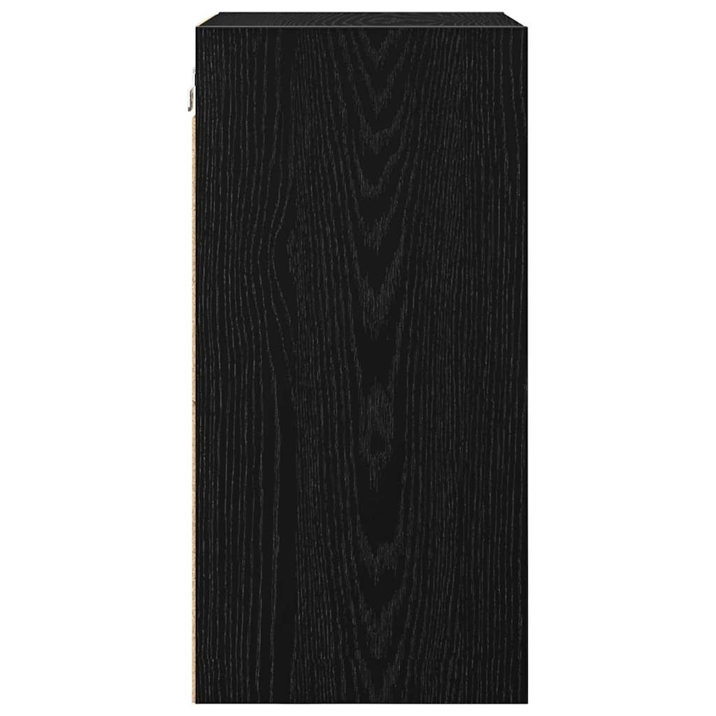 Hängeschrank Riga Schwarz Eichen-Optik 40 x 29,5 x 60 cm