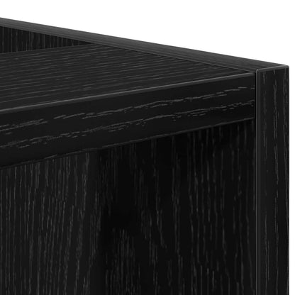 Küchenunterschrank mit Regal Riga Schwarz Eichen-Optik
