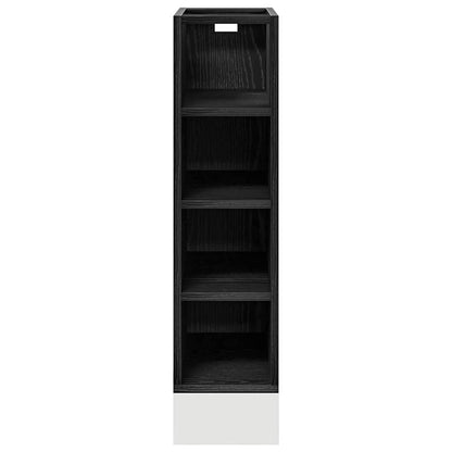 Küchenunterschrank mit Regal Riga Schwarz Eichen-Optik