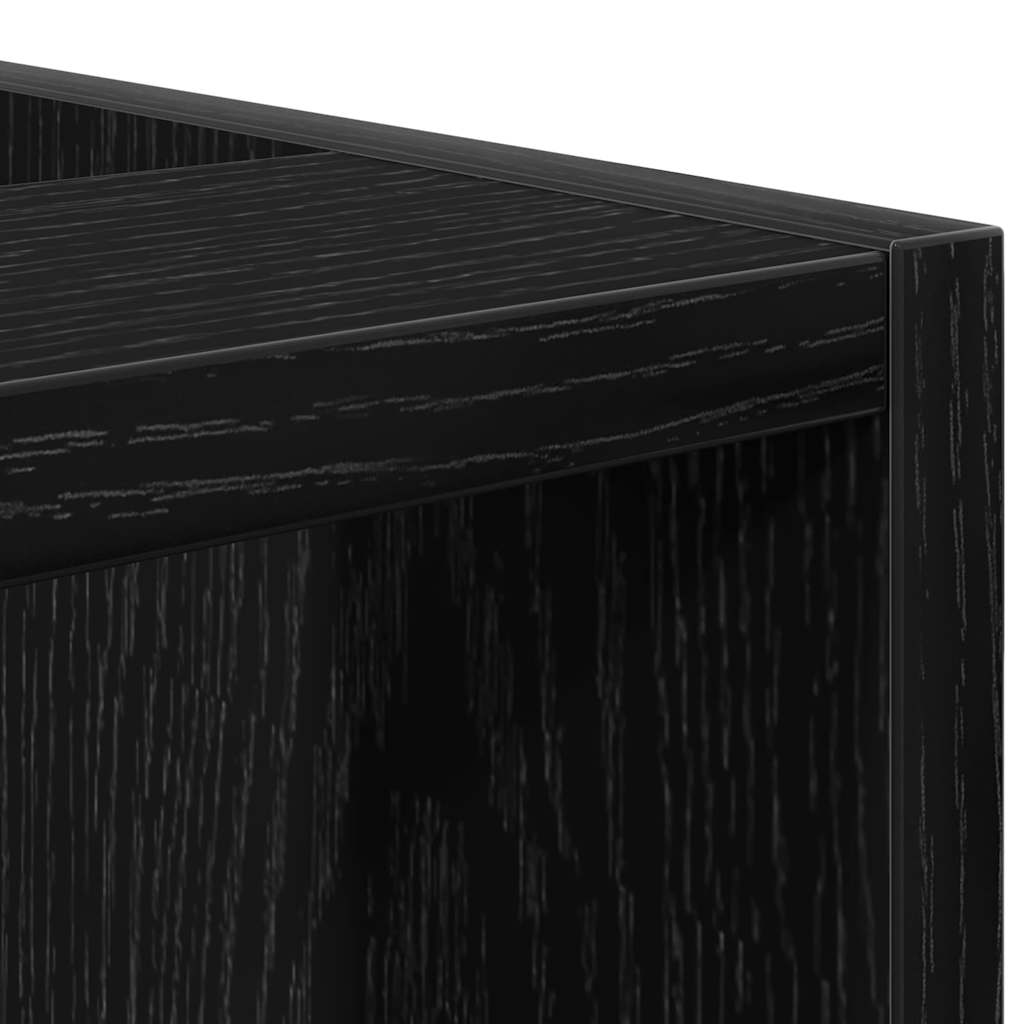 Küchenunterschrank mit Regal Riga Schwarz Eichen-Optik