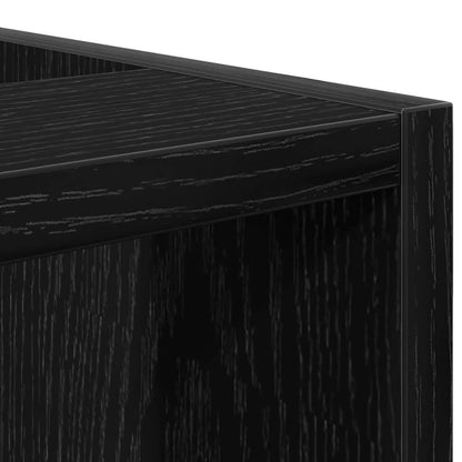 Küchenunterschrank mit Regal Riga Schwarz Eichen-Optik