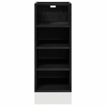 Küchenunterschrank mit Regal Riga Schwarz Eichen-Optik
