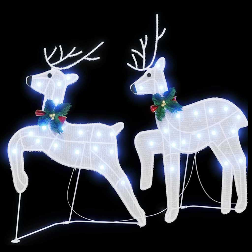 LED Rentiere 2 pcs Kalter Weiß Stoff